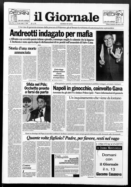 Il giornale : quotidiano del mattino